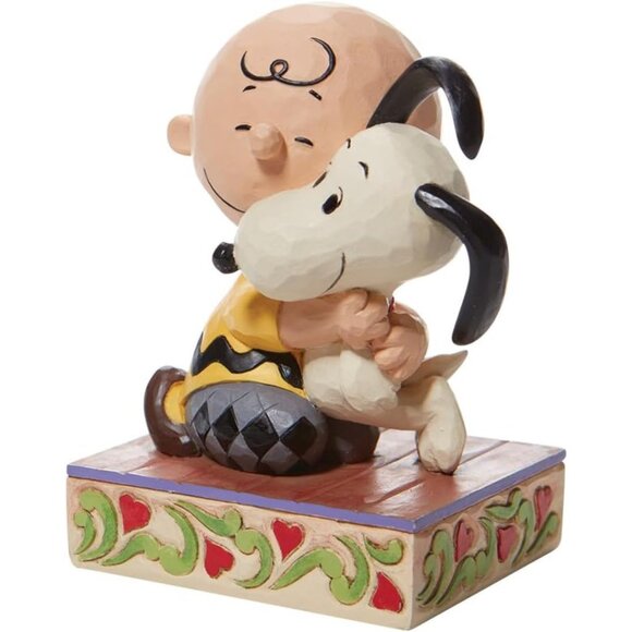 Enesco Peanuts by Jim Shore Charlie Brown and Snoopy Hugging Figurine, 4.5 Inch - Picture 5 of 8